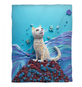 Tranquil sunset and wildlife scene on duvet cover.